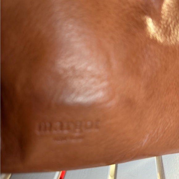 MARGOT New York Allie Leather Crossbody Brown Multi-Zip Pocket Shoulder Bag* - Picture 4 of 11